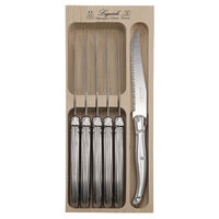 ANDRE VERDIER DEBUTANT STAINLESS 6PCE SERRATED KNIFE SET MADE IN FRANCE