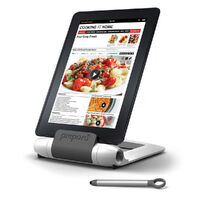 New Prepara iPrep Tablet Stand and Stylus Cookbook Stand / Holder , White / Charcoal
