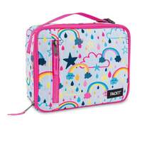 NEW PACKIT VERTICAL COOLER LUNCH BAG FREEZE AND GO - RAINBOW SKY 