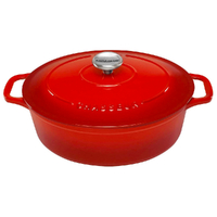 NEW CHASSEUR OVAL FRENCH OVEN 27CM / 4 LITRE RED - MADE IN FRANCE