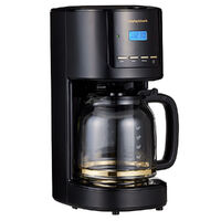 Morphy Richards Ascend Soft Gold Filtered Coffee Maker - Black  , 12 Cup / 1.8L Capacity