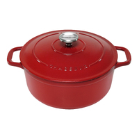  NEW CHASSEUR ROUND FRENCH OVEN 26CM / 5.2 LITRE RED - MADE IN FRANCE