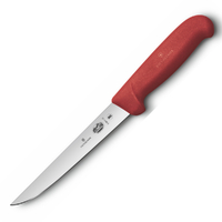 VICTORINOX STRAIGHT WIDE BLADE BONING KITCHEN KNIFE 6" / 15CM - RED 5.6001.15