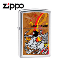 NEW ZIPPO HIGH POLISH CHROME ZODIAC LIGHTER - SAGITTARIUS