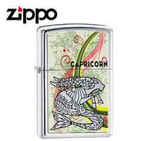 NEW ZIPPO HIGH POLISH CHROME ZODIAC LIGHTER - CAPRICORN