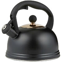 Typhoon Living Typhoon Stove Top Whistling Kettle 1.8L Suits all Cook Tops Black
