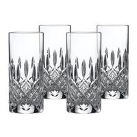 Royal Doulton Highclere Premium Crystal Highball Tumbler 390ml , Set Of 4 Glasses