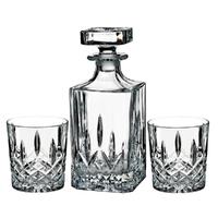 Marquis By Waterford Markham Crystalline Decanter DOF Set - Decanter + 2 Tumblers