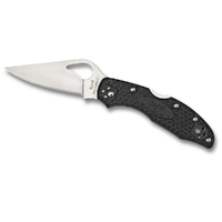 Spyderco Byrd Lightweight Meadowlark 2 Plain Blade Knife , Black YSBY04PBK2