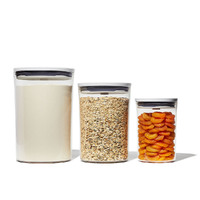 OXO GOOD GRIPS 2.0 ROUND CANISTER SET 3 PIECE AIR TIGHT POP 3PC