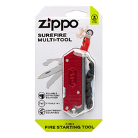 Zippo Surefire Multi-Tool , 7 in 1 Fire Starting Tool 