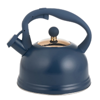 Typhoon Living Stove Whistling Kettle 1.8L Suits All Cook Tops - Navy 