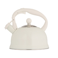 Typhoon Living Stove Whistling Kettle 1.8L Suits All Cook Tops - Cream