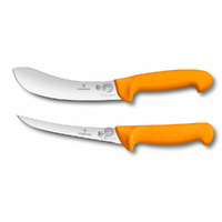 Swibo 2pc Butcher Skinning 5.8427.15 + Boning 5.8405.16 - 2 Piece Knife Set