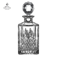 Royal Doulton Highclere Premium Crystal Square Spirit Decanter , 800ml