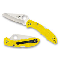 Spyderco Salt 2 H1 Folding Knife Plain Blade Yellow YSC88PYL2