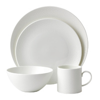 Wedgwood Gio 16pc Dinner Set of 16 , White