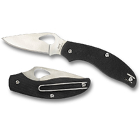 Spyderco Tern G-10 Black SlipIt - Plain Blade Folding Knife YSBY23GP