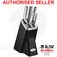 NEW GLOBAL NI 6 PIECE KITCHEN KNIFE BLOCK SET 6PC KNIVES JAPANESE 79846