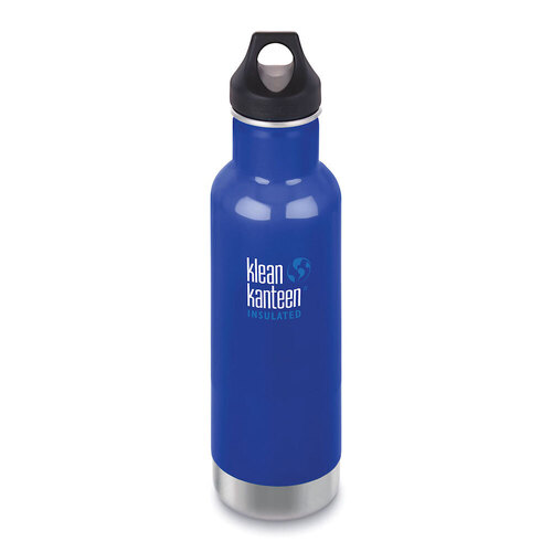 KLEAN KANTEEN CLASSIC INSULATED 20oz 592ml WINTER LAKE BPA FREE Water Bottle 