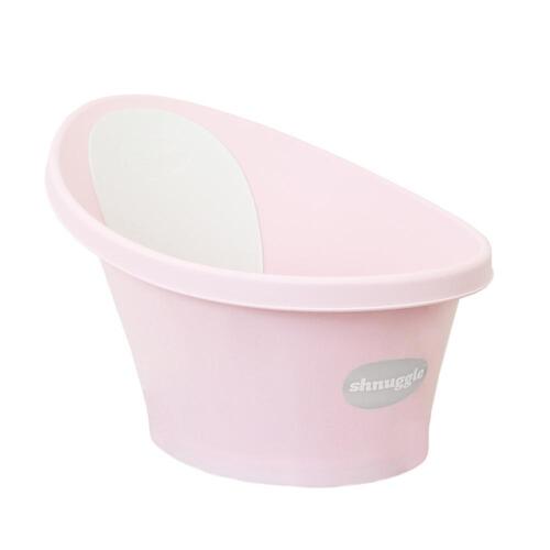 Shnuggle Baby Bath w/ Backrest & Bum Bump Support & Plug ,  Rose Pink