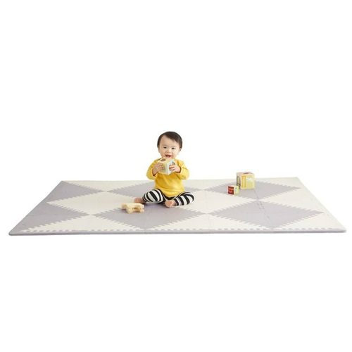 New Skip Hop Playspot Geo Foam Floor Tiles Play Mat Kids Baby Play - Grey / Cream  