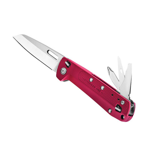 Leatherman FREE K2 Multi-Tool & Pocket Knife , 8 Tools Crimson