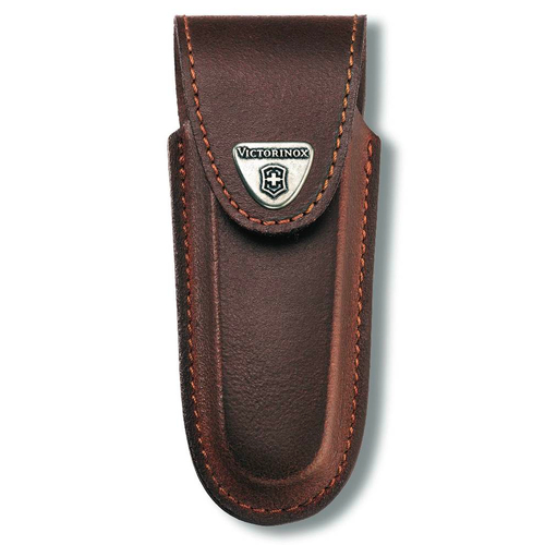New Victorinox Swiss Army Brown Leather Sheath 4 - 6 Layers for Lockblades 4.0538