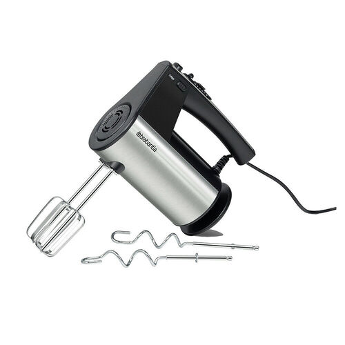 New Brabantia 300W Brushed Stainless Steel Electric Hand Mixer