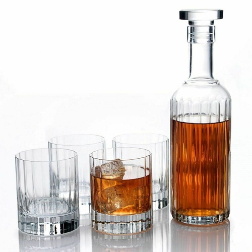 Luigi Bormioli 5pc Bach Spirit Set - 700ml Decanter & 4 x 300ml Tumblers