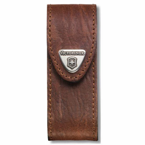 New Victorinox Swiss Army Knife 2-4 Layer Brown Leather Pouch
