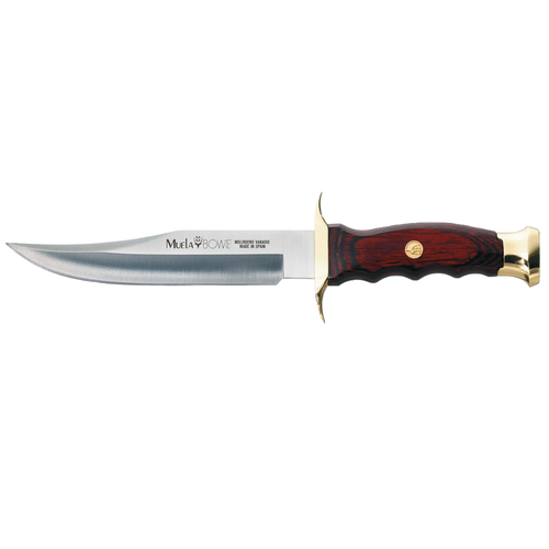 New Muela Bowie 16 Fishing Hunting Knife , Coral Wood Handle