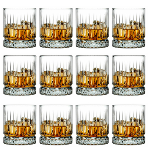 New Pasabahce Elysia 355ml Whiskey Glass Tumbler - Set of 12