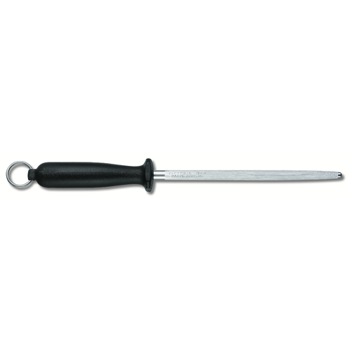 Victorinox 20cm Round Fine Cut Knife Sharpening Steel Black 7.8013