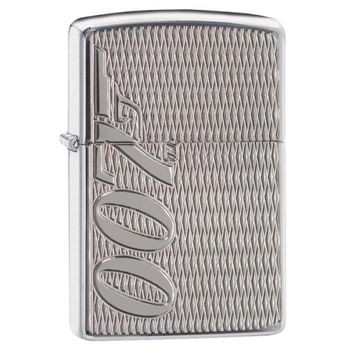 Zippo James Bond Design Armor  Lighter - High Polish Chrome