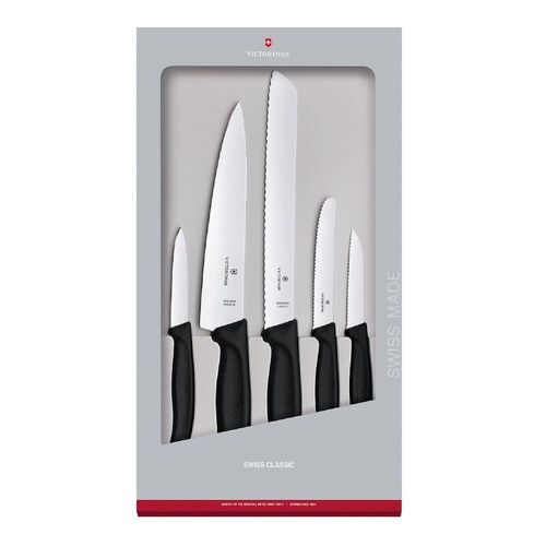 Victorinox 5pc Kitchen Knife Set Gift Boxed 5 Piece Knives -  6.7133.5G