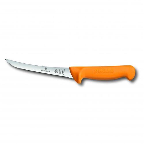 SWIBO 16cm / 6" Curved Narrow Semi Flexible Victorinox Boning Knife 5.8404.16 Butcher