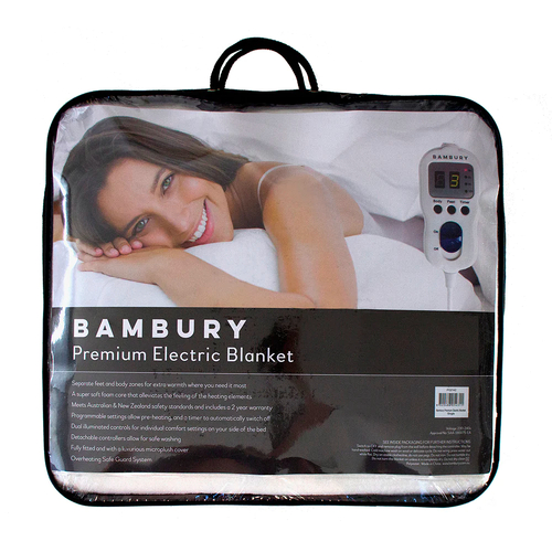 Bambury Premium Electric Blanket - King Single Bed