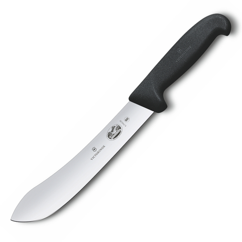 Victorinox Black Fibrox 8" / 20cm Wide Tip Bullnose Butcher Knife 5.7403.20