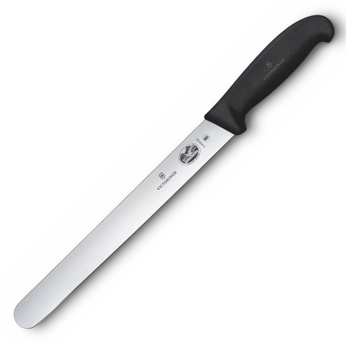 Victorinox Slicing Knife Round Plain Edge Fibrox 36cm - Black 5.4203.36