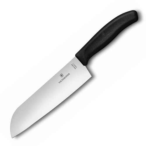 Victorinox Santoku Knife 17cm Wide Blade 6.8503.17B - Black