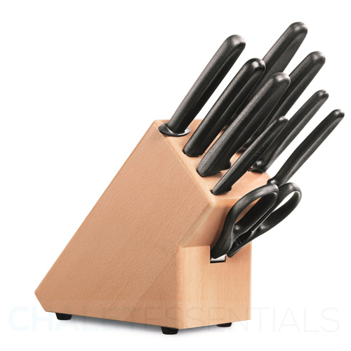 NEW VICTORINOX 9pc Knife Block Set 9 Piece FREE POSTAGE SWITZERLAND