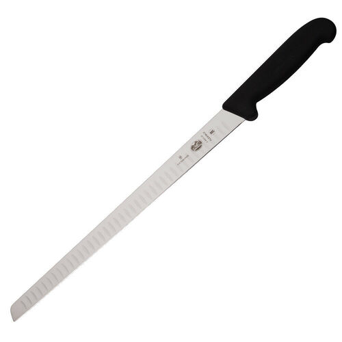 Victorinox Flexible Blade Fluted Edge Salmon 30cm Knife Fibrox Black 5.4623.30
