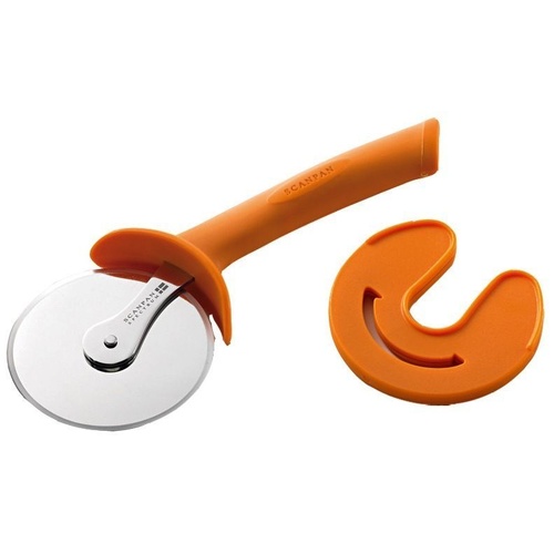 SCANPAN SPECTRUM SOFT TOUCH PIZZA CUTTER WITH SHEATH - ORANGE COLOUR BRAND NEW