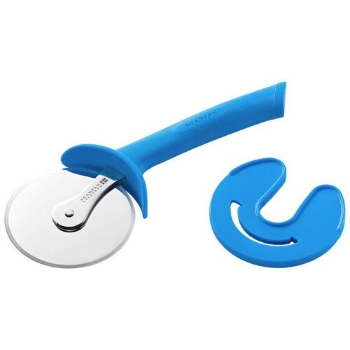 SCANPAN SPECTRUM SOFT TOUCH PIZZA CUTTER WITH SHEATH - BLUE COLOUR BRAND NEW