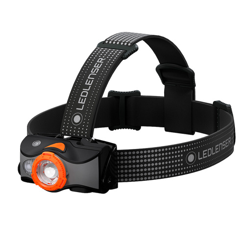 LED LENSER MH7 Head Torch Headlamp - BLACK & ORANGE 600 Lumens AUTH AUS SELLER
