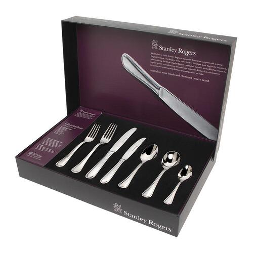 Stanley Rogers 56 Piece Clarendon Cutlery Set - 18/10 Stainless Steel 56pc