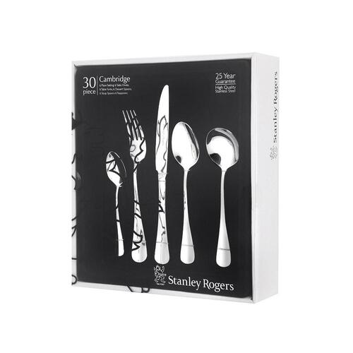 Stanley Rogers Cambridge 30pc Stainless Steel Cutlery Set 30 Piece