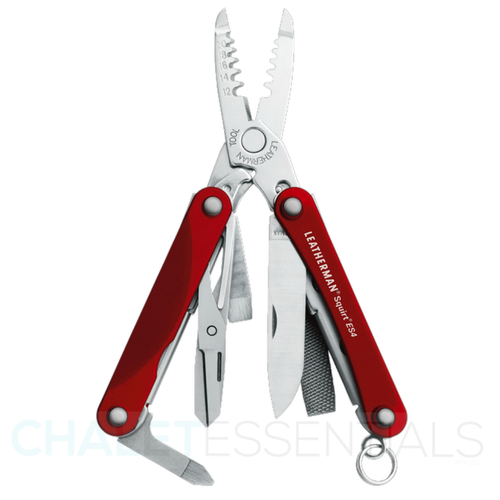 New Leatherman SQUIRT ES4 9in1 Multi Tool Electrician W/Wire Strippers - Red  *AUTH AUS DEALER*