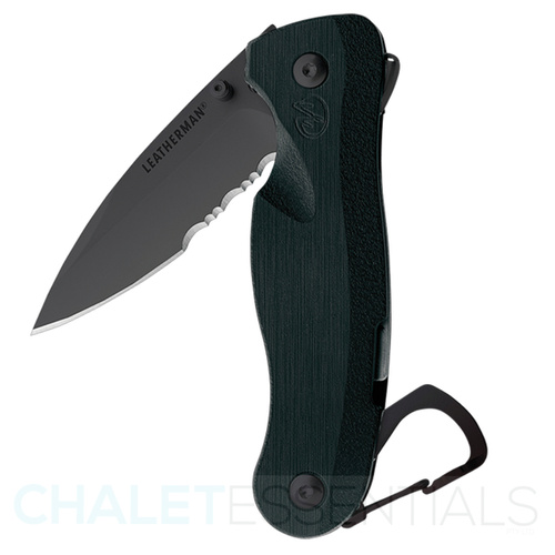 Leatherman CRATER C33LX  Black Serrated Blade Pocket Folding Knife *AUTHAUSDEALER*